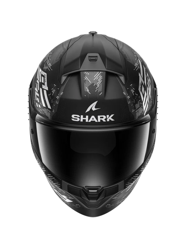 CASCO INTEGRALE SHARK RIDILL 2 MOLOKAI MAT KWS NERO BIANCO TAGLIA XS S M L - Image 3 of 3