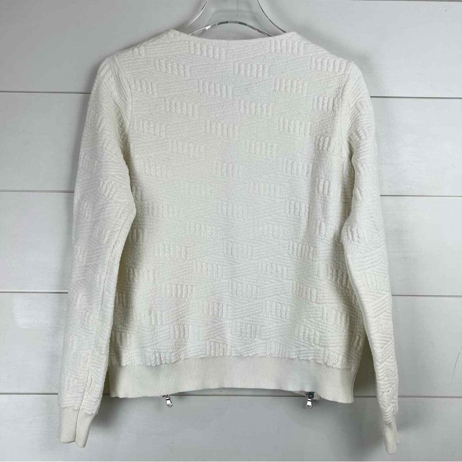 MOTH Medium Matelasse Zipper Pullover - image 6