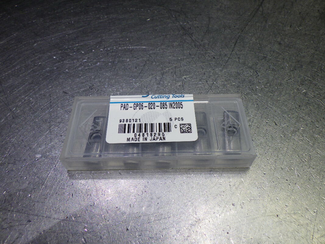 Ingersoll Solid Carbide Guide Pads QTY5 PAD-GP06-020-085 IN2005 (LOC1299B)