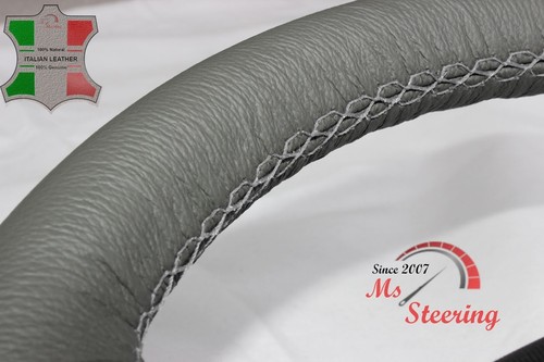 CUBIERTA DE VOLANTE DE CUERO GRIS PARA LINLINCOLN CONTINENTAL 17-19, PUNTA GRIS - Imagen 2 de 6