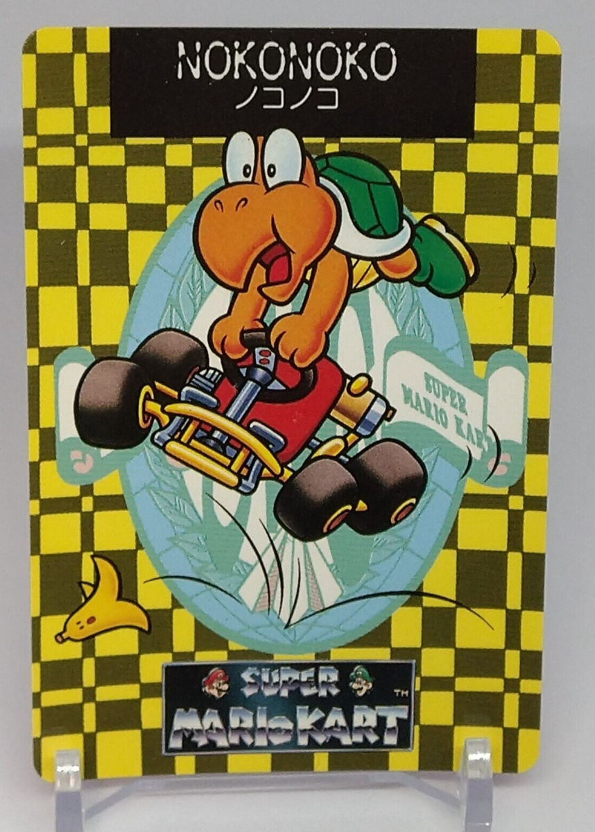 Koopa Nokonoko Super Mario Kart Trading Card No.13 Banpresto