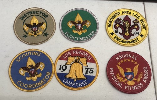 Lot of 6 Boy Scout Patches Instructor - Scoutmaster - Scouting Coordinator +++