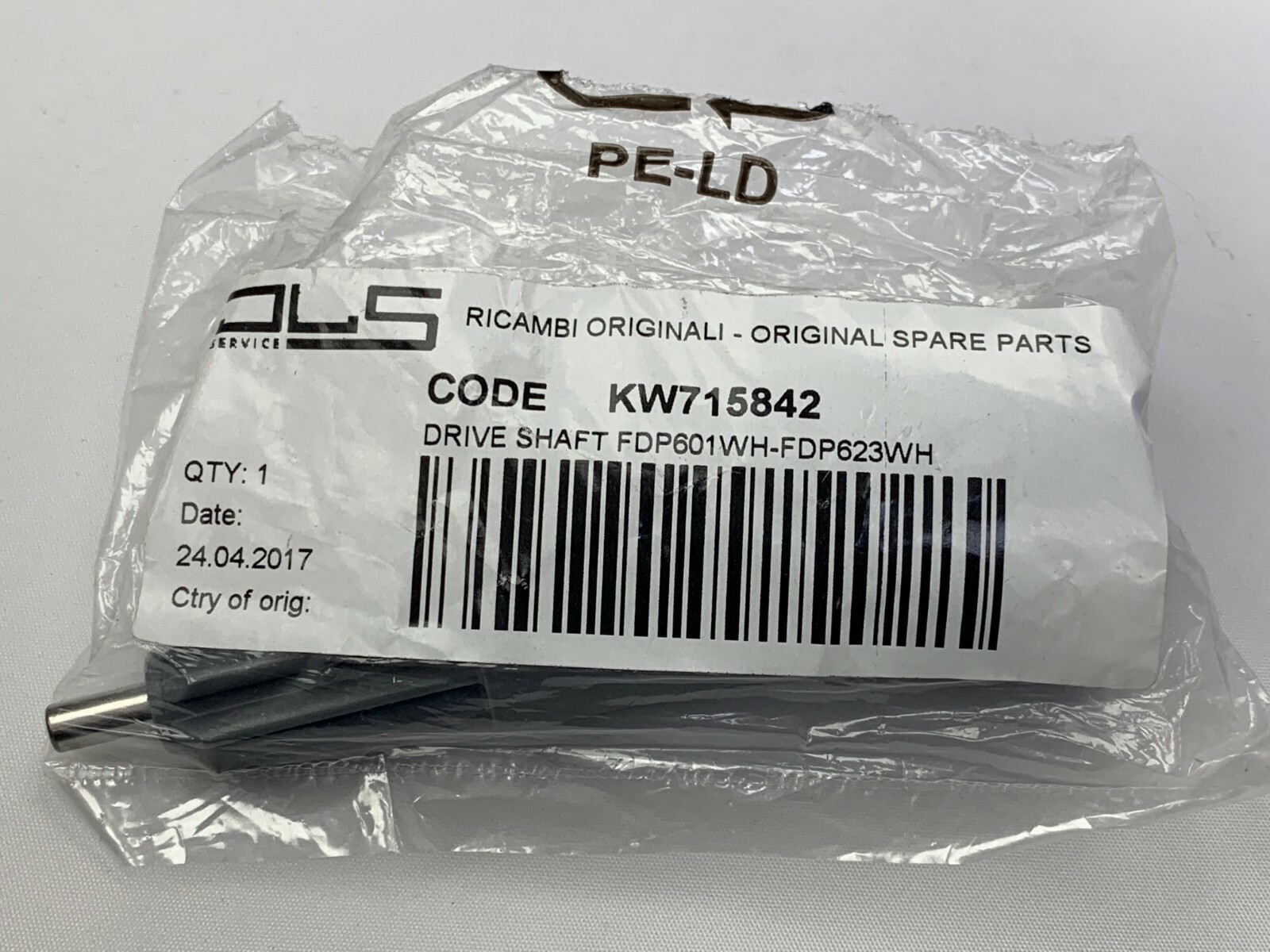 Genuine Kenwood Food Processor Drive Shaft FDP60 FDP601 FDP603 FDP613