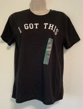 Modern Lux "I Got This" Black Short Sleeve T Shirt Top Size M