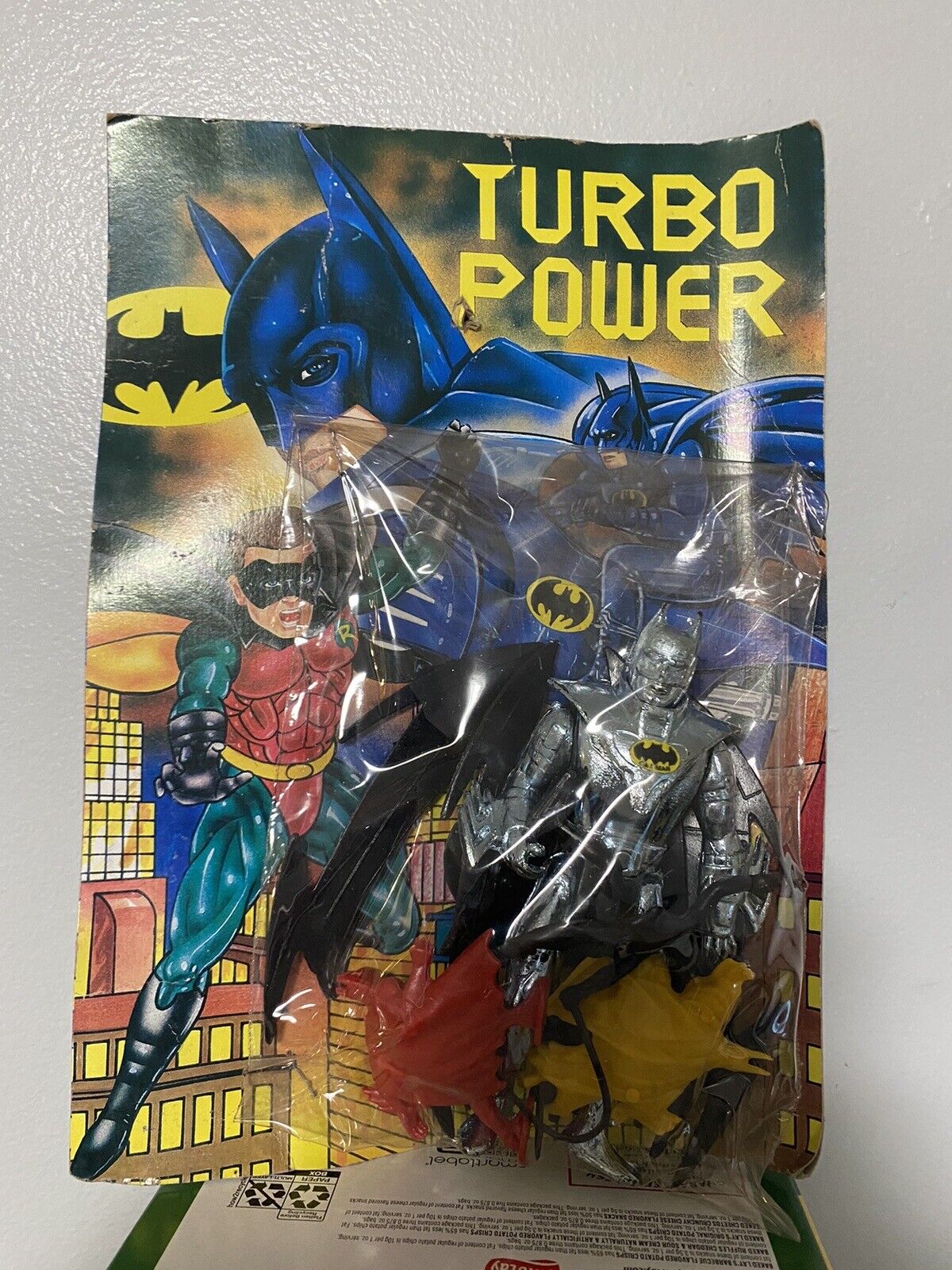 RARE TURBO POWER BATMAN 1990’s BOOTLEG KNOCK OFF FIGURE SEALED