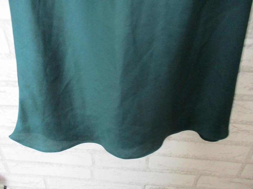 Pilgrim womens maxi dress Francine 10 new one shoulder dark green strappy - image 3 of 4