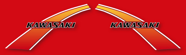 Sticker Kawasaki 125KE 175KE pour Restauration Moto Vintage 1977