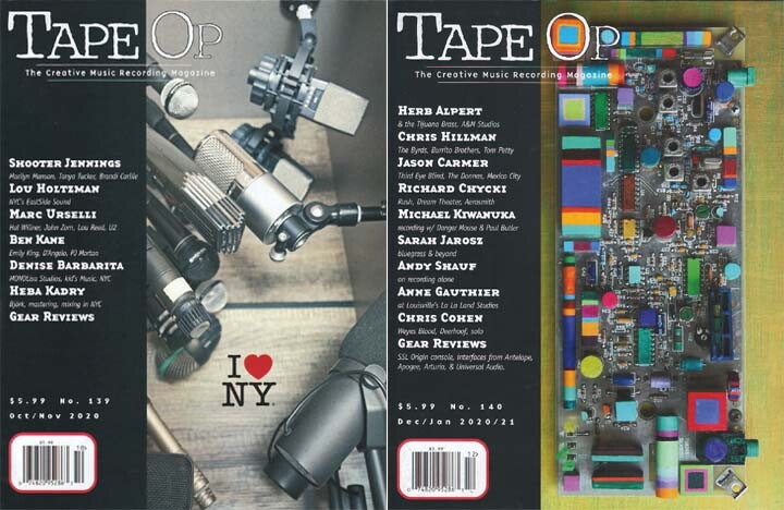 Tape Op Magazine Lot of Magazines, Oct - Jan 20-22 set of 5 - Free Shipping