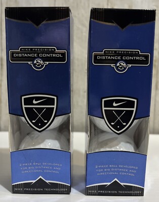 NIKE Precision Distance Control Golf Balls - 2 Sleeves / 6 Balls - USA Made -NOB