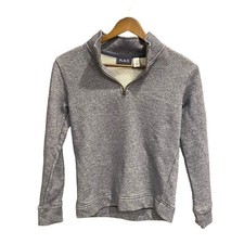 The Children  s Place Boys Half Zip Mock Neck Blue Long Sleeve Size Medium 7/8