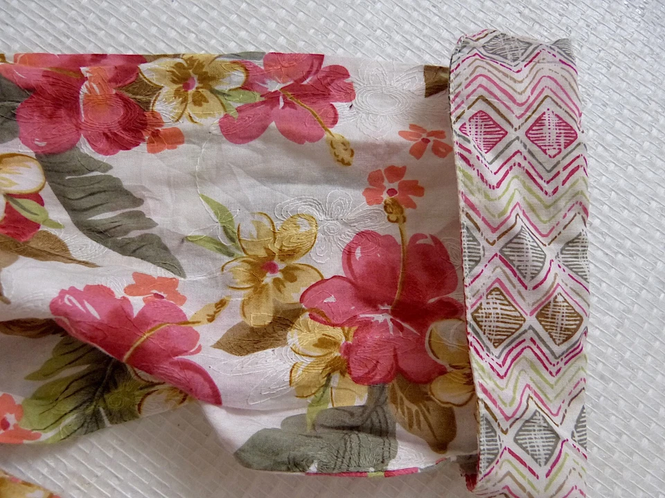 Alfred Dunner chemise imprimée brodée fleurie coton 14P XL - Photo 3/4