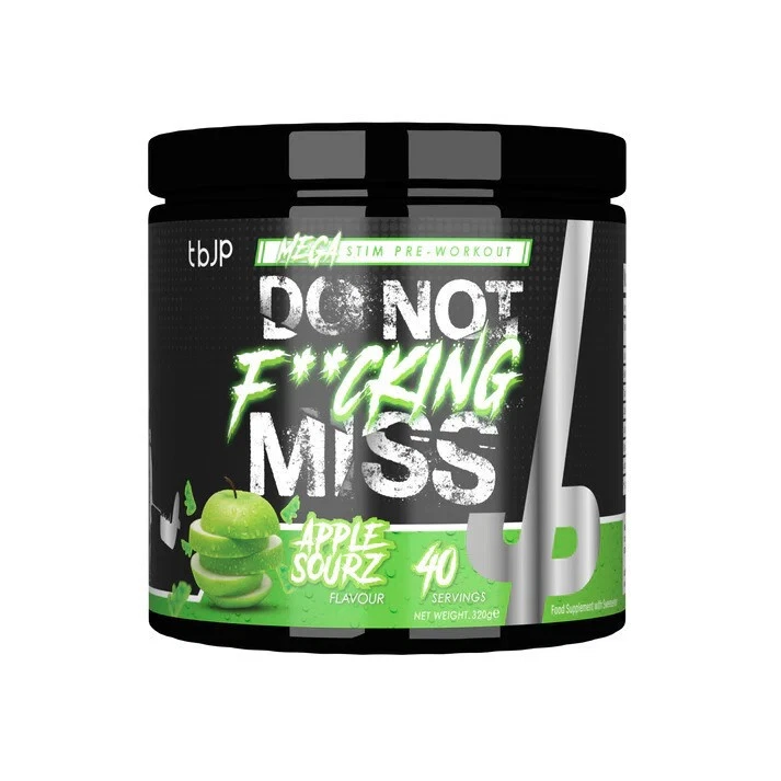 Trained by JP DNFM Stim Pre Workout | Strong powerful Energy Boost 420g 40 Serv
