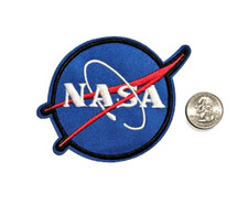NASA Space Aerospace Embroidered Iron On Sew On Patch 4x3.25 Free ship