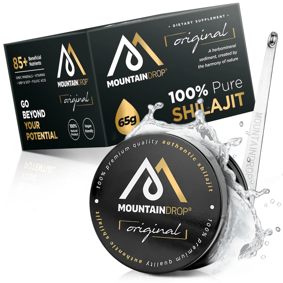 Mountaindrop Original 65g, Naturreines Mumijo Shilajit mit Fulvinsäure