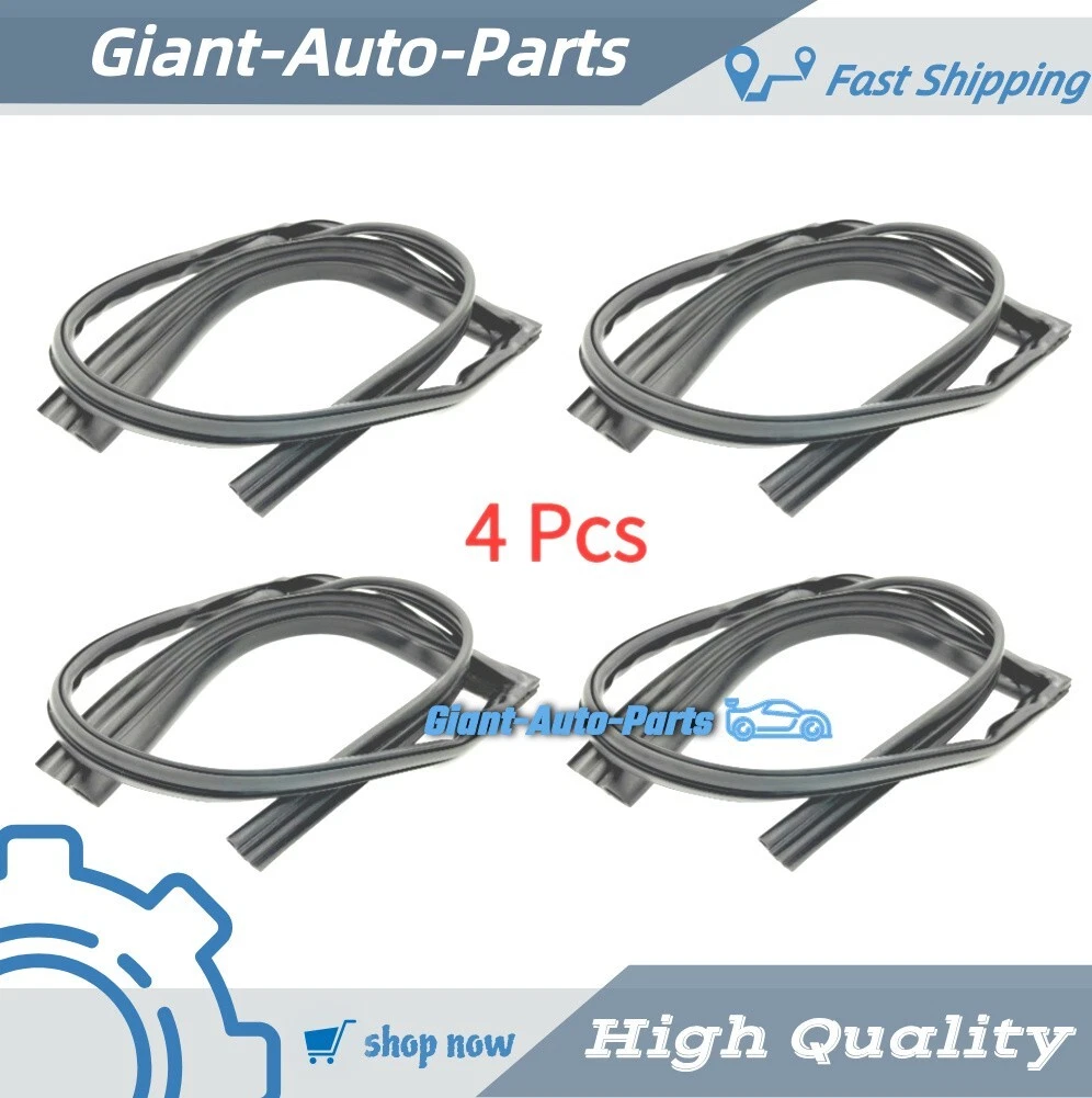 Juego De 8 Postes De Pilar Negros Para Toyota Matrix 2003-2008 - Cubiertas De Policarbonato Brillante