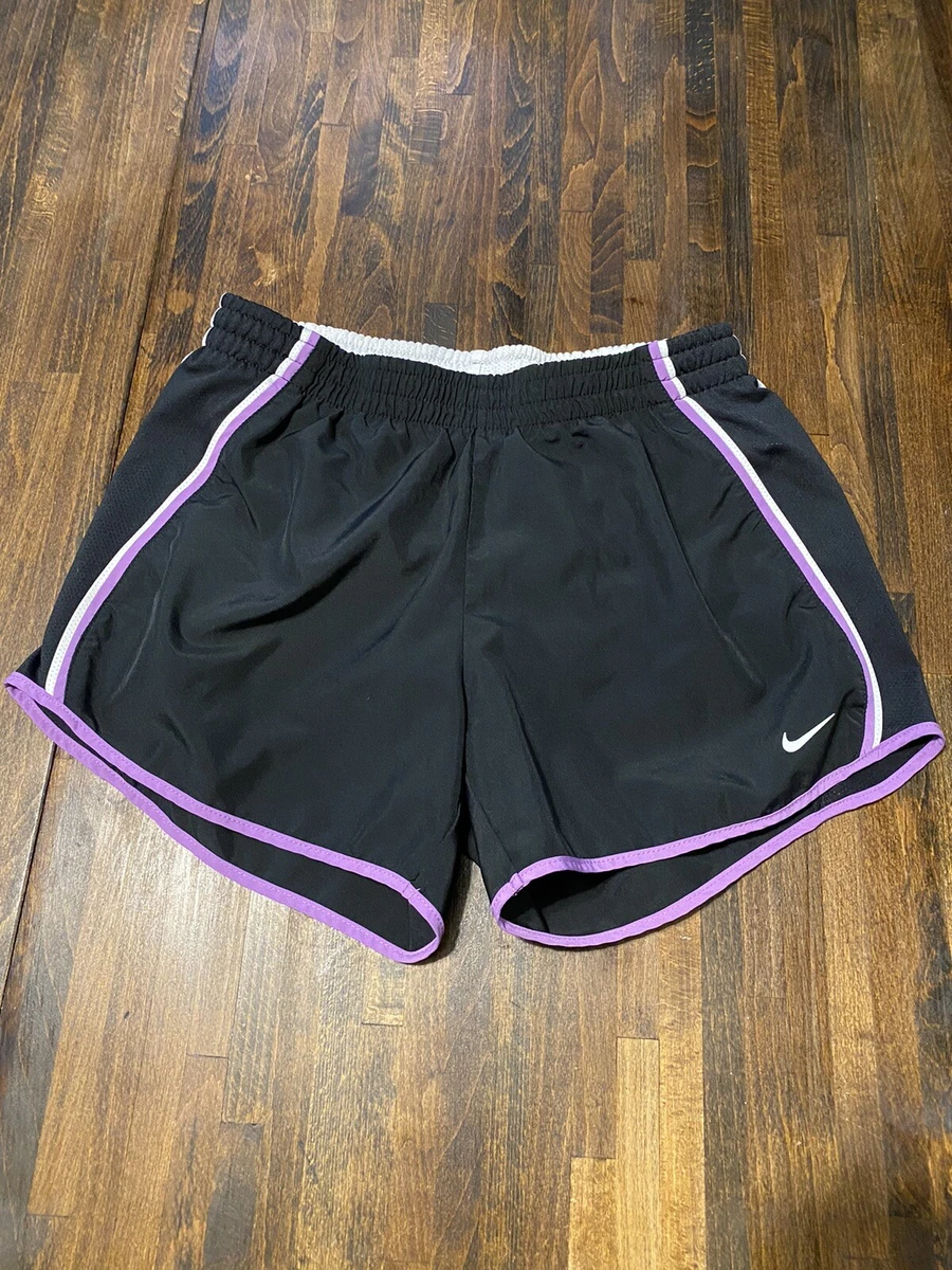 black and purple nike shorts