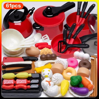 YOUKUKE 61tlg Kinderküche Spielküchenzubehör Küchenset Spielküche Spielküchenzubehör DE