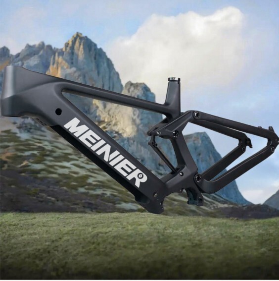 Carbon Fiber Electric Bicycles Suspension Frame Bafang M510 Ebikes