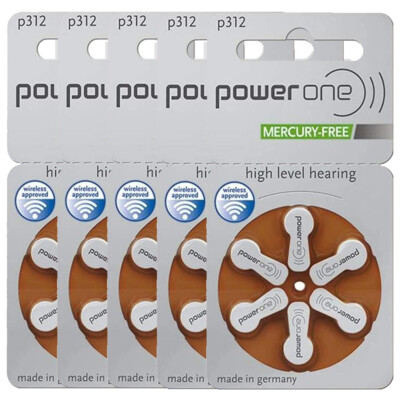 kQ 30x Varta Power One Hörgerätebatterie Zink - Luft Typ 312 1.45V Blister
