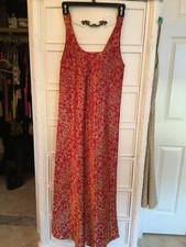 NATORI WOMAN LONG CHEMISE SATIN Floral Luxury Nightgown Slip XS