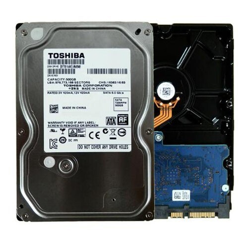 Toshiba 500GB,Internal,7200 RPM,3.5 inch (DT01ACA050) Hard Drive for