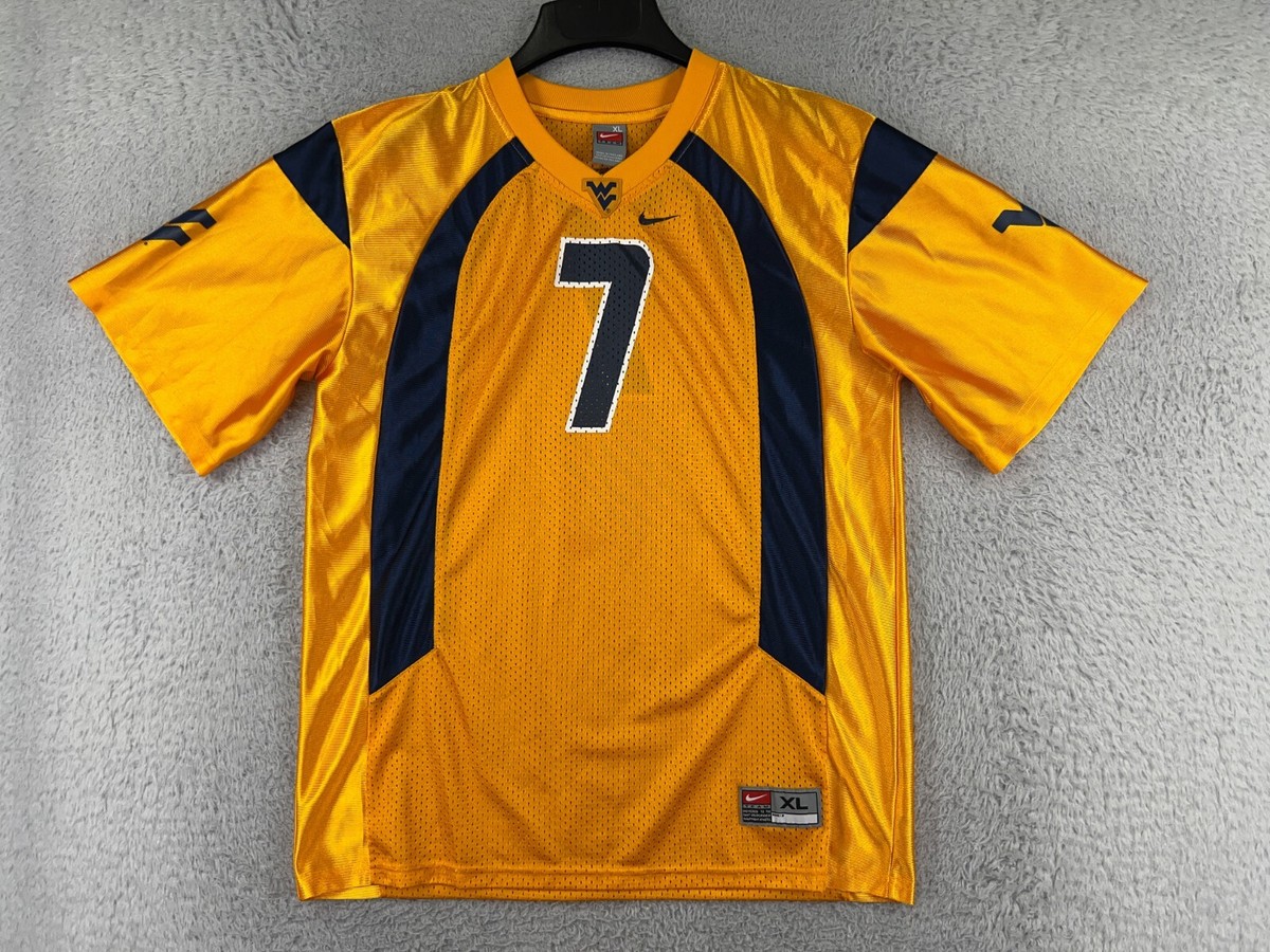 VINTAGE West Virginia Football Jersey Youth Extra Large Nike #7