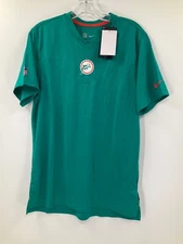 MIAMI DOLPHINS TEAM ISSUED THROWBACK LOGO DRI-FIT SHORT SLEEVE BRAND NEW TAGS!