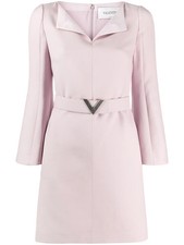 Valentino Garavani V Pavé Belted Dress