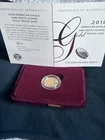 2018 W $5  Proof  1/10 oz Gold American Eagle Box and COA