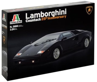 Platz Italeri 1/24 Lamborghini Countach 25th Plastic Model Kit IT3684