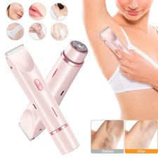 2 In 1 Hair Remover Women's Double Head Shaver Private Pubic Hair Trimmer Electr