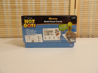 NEW- Hot Dots 50 Money Flash Double Sided Cards & Teacher Guide Grades 1+