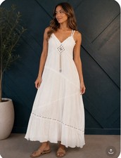Ashley By 26 International Boho Western Tassel Whimsigoth Fairycore Linen Blend