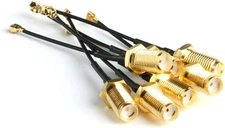 5Pcs U.FL-1 to SMA Female Pigtail Antenna Wi-Fi Coaxial Low Loss Cable 6 Inch (1