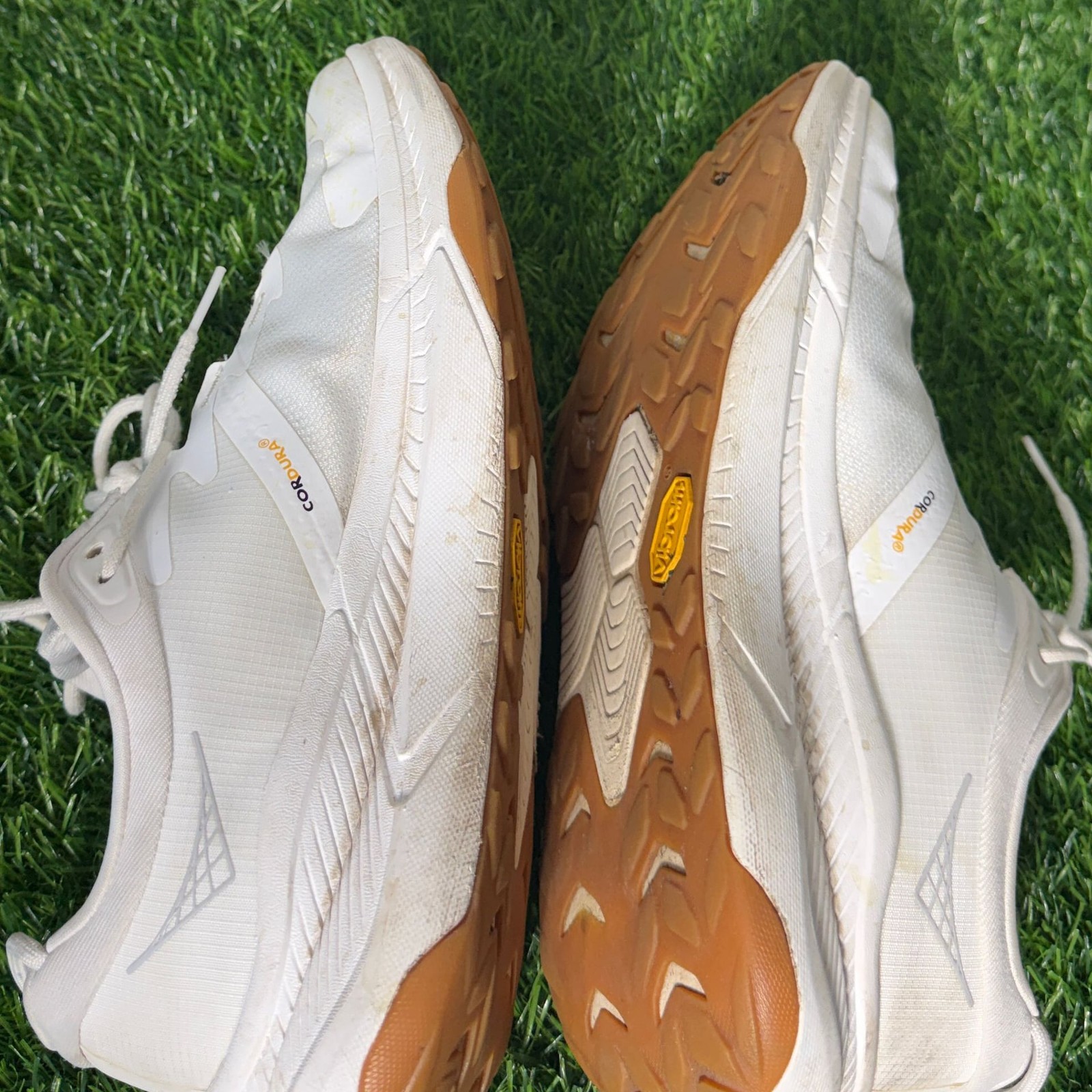 HOKA Women's Transport Casual Walking Shoe in White/Gum thumbnail 7