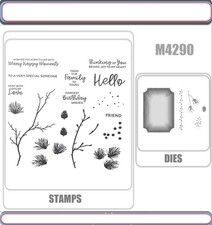 BRANCHING OUT Stamp and Metal Cutting Dies for DIY Handmade Cards Scrapbook