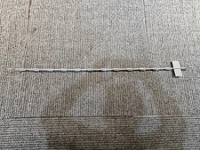 (QTY 25) Metal Merchandising Strip with Scan Plate, 12 Clip Galvanized finish