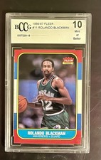 1986 FLEER BASKETBALL #11 ROLANDO BLACKMAN BCCG 10 MINT BEAUTIFUL! 📈