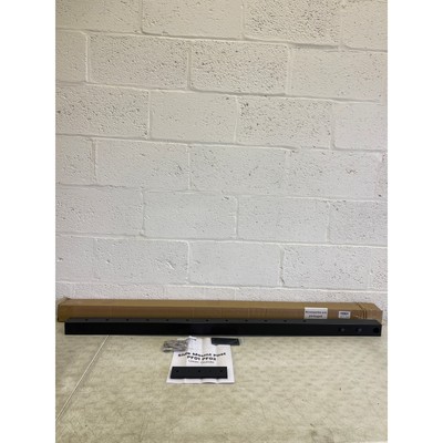 Muzata Black Side Mount Cable Railing Post 42x2x2'' Level Drilled Stainless Steel