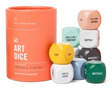 Art Dice - Drawing  Painting Game for Adults, Artists  Teachers - Set of 9 ...
