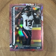 2025 Topps Chrome Christian Kirk Football Leather Refractor #117 Houston Texans