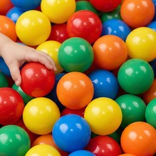 150 bunte Bälle für Bällebad 5,5cm Babybä...