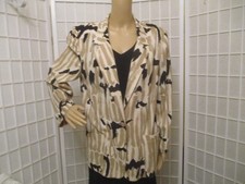 Personal vintage graphic print woven silk blazer/jacket