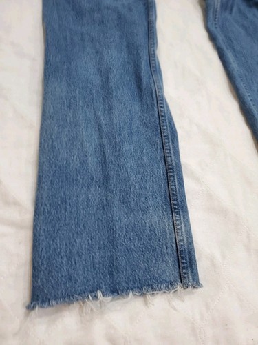 Vintage 90 Levis 501 Denim Jeans Button Fly Size 35x36 Marked (33x33) USA Made - Picture 16 of 20