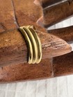 Vintage Gold Plated Size 10 Band Ring Signed Belatriz 2.4 Gram — photo 2