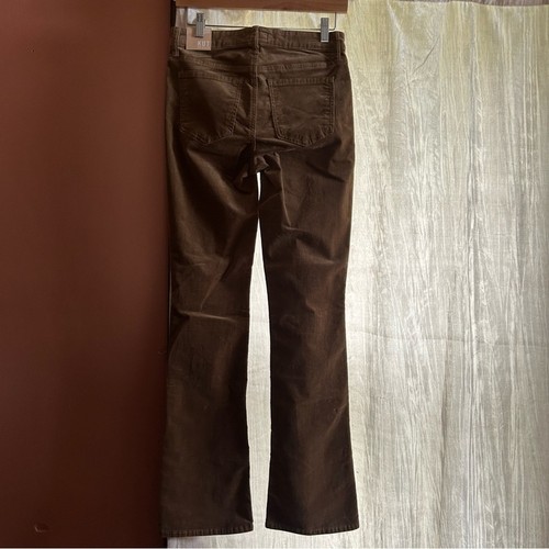 Kut from the Kloth Karen Baby Bootcut Corduroy Pants Cognac Tan Beige NWT Size 0 - Picture 5 of 8