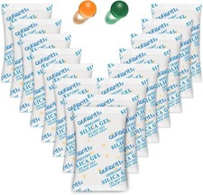100 Pcs 2 Gram Silica Gel Packs  Food Grade Desiccant Packets with Color