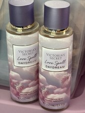 2x VICTORIA  S SECRET LOVE SPELL DAYDREAM FRAGRANCE BODY MIST SPRAY SPLASH 8.4 oz
