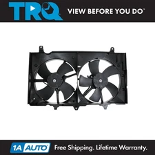 Dual Radiator Cooling Fan Blades Motors Shroud Assembly For 07-09 Nissan 350Z