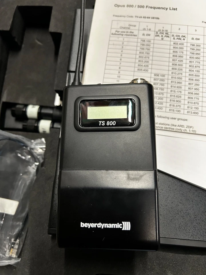 Beyerdynamic Opus NE 500s / Taschensender TS800  798-822 MHz Inkl Case Nr-1 - Bild 3 von 4